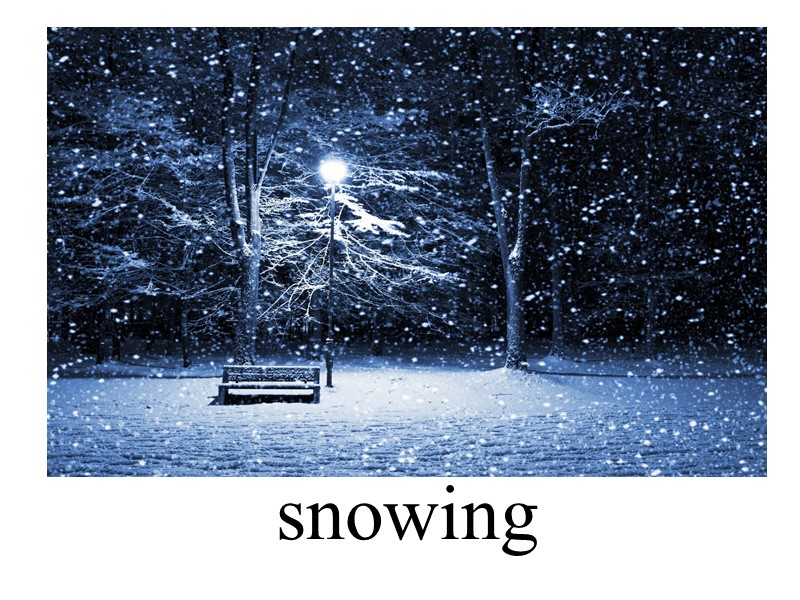 snowing